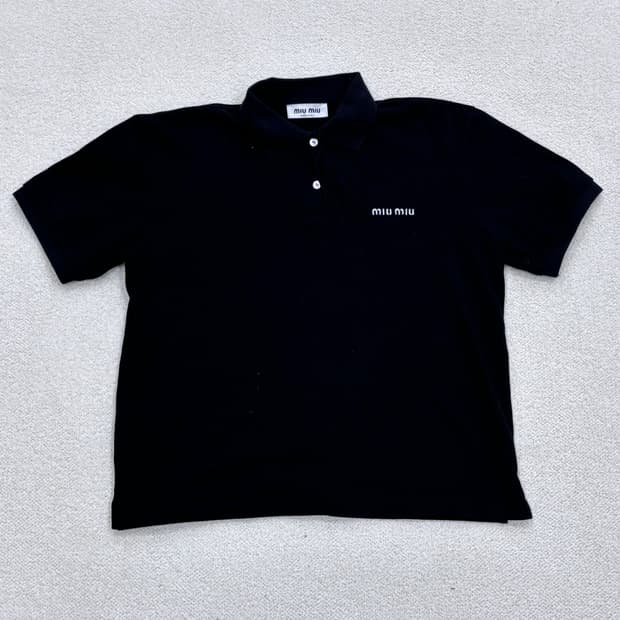 M 빈티지 여성 반팔 카라 티셔츠 0317E