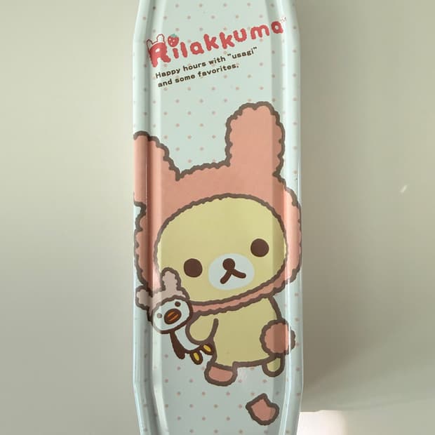 산엑스 고전 리락쿠마 3단 틴케이스 필통