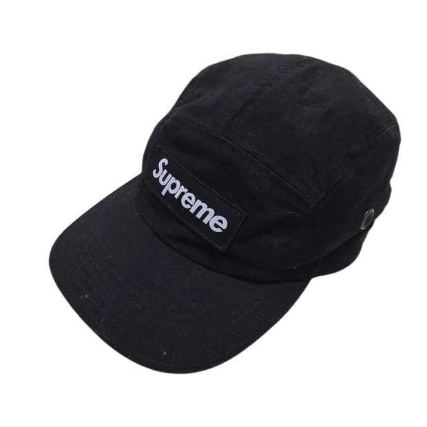 슈프림(Supreme) 블랙 박스로고 캠프 캡