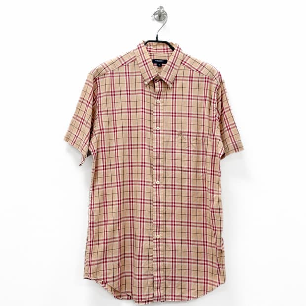 버버리 체크 숏슬리브 셔츠
