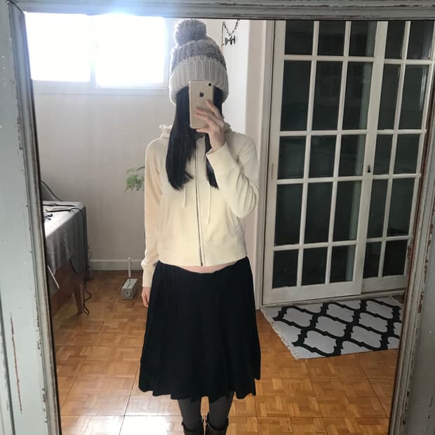 vintage lace zip-up hoodie