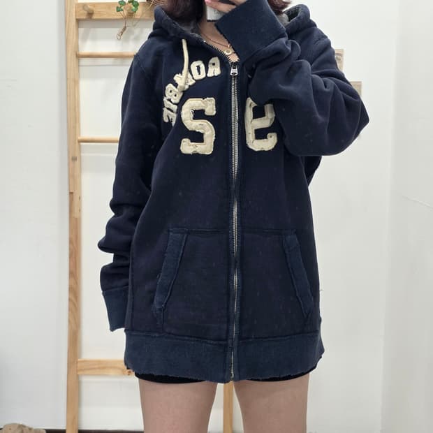 [프립]XL/아베크롬비 후드집업 네이비