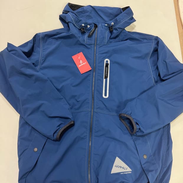 25ss 그라미치 앤드원더 브러쉬드 나일론 자켓 L 블루