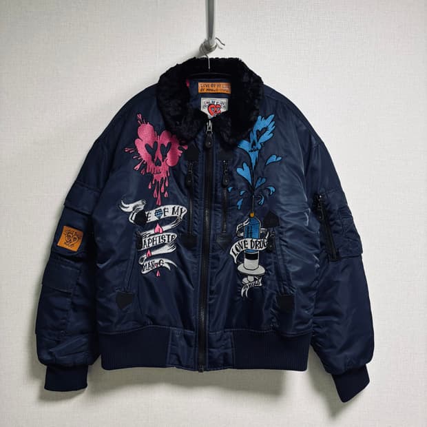 GRAPHISTE MAN.G 러브 오브 마이 라이프 MA-1 자켓