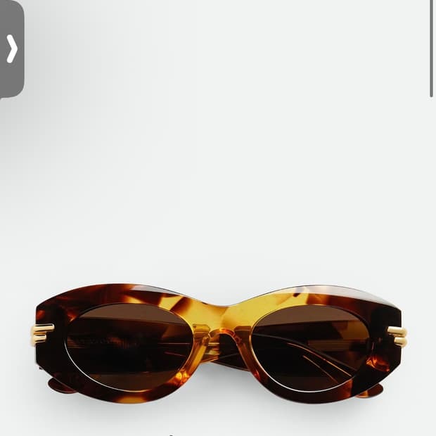 보테가베네타 미트라 오벌 선글라스 하바나/브라운