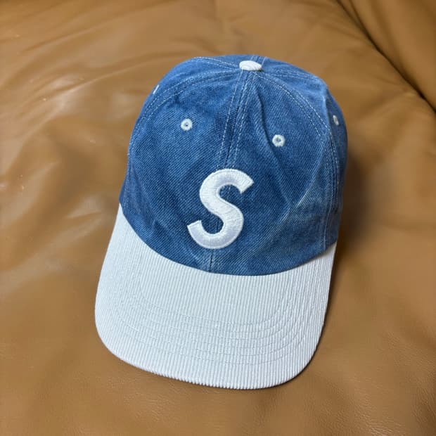 슈프림 S로고 6패널 볼캡 모자 투톤 데님 24SS