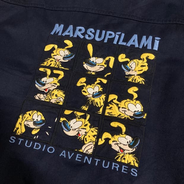 90s Marsupilami 빈티지 자수 디테일 자켓