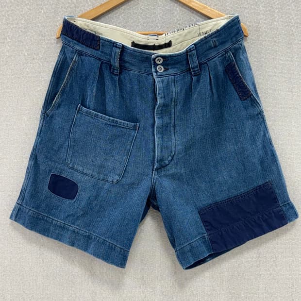 더블알엘 패치워크 헤링본 반바지 / 34