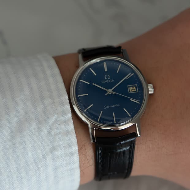 오메가 씨마스터 청판 수동 빈티지 시계