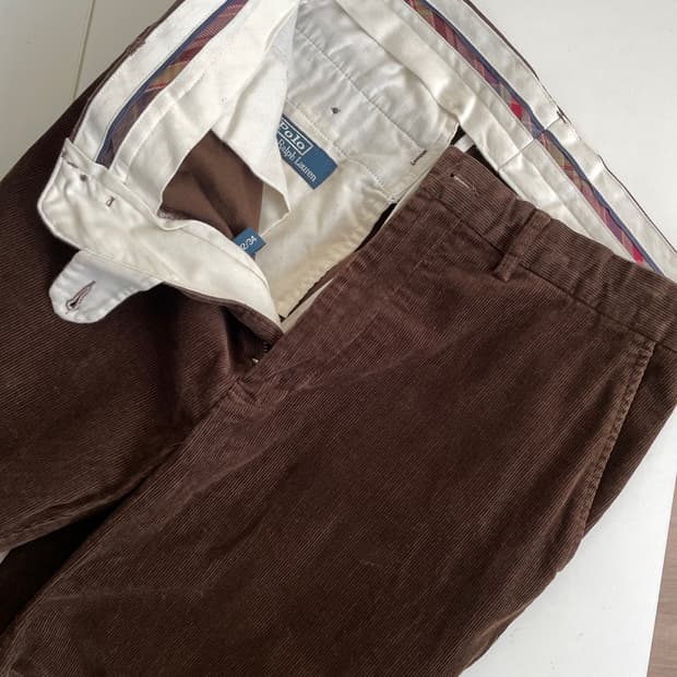 폴로 랄프로렌 브라운 골덴 팬츠