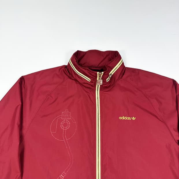 아디다스 데프잼 레코딩스 버건디 바람막이 자켓 (실측 XL)