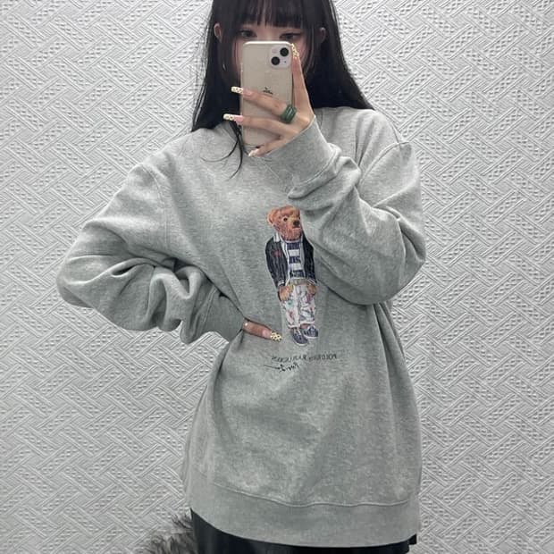 폴로 랄프로렌 빈티지 키치 폴로베어 프린팅 맨투맨 XL C09826