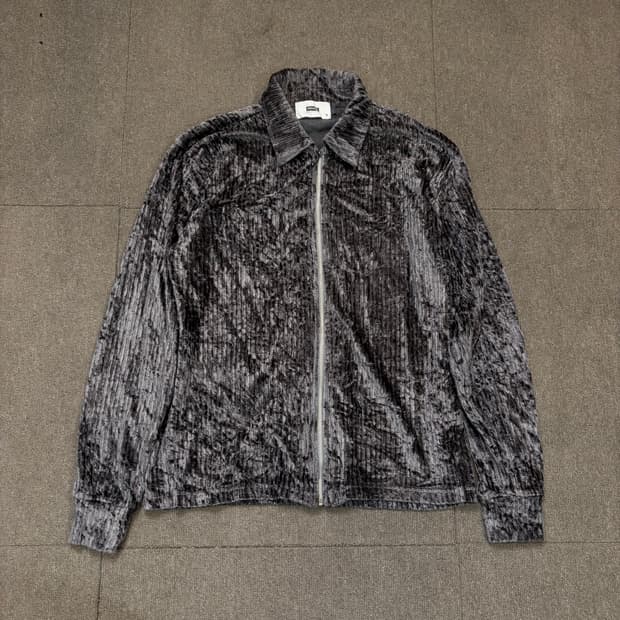 Cassidy japan 크러쉬드 벨벳 코듀로이 집업 L 