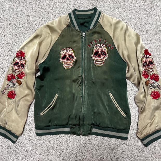 LUCKY-13 리버시블 스카잔 자켓 남자 M