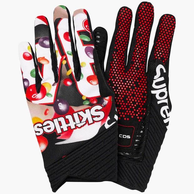 슈프림 x 스키틀즈 바이커 장갑 