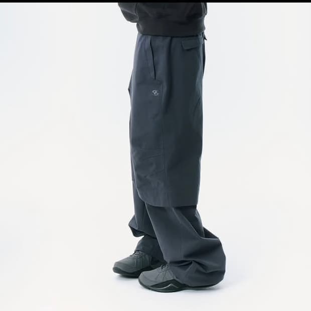 Layered Pants Blue Charcoal