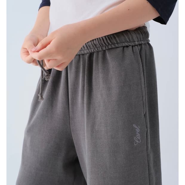 캐롤쇼페 피그먼트 차콜 버뮤다팬츠반바지 half pants오눅