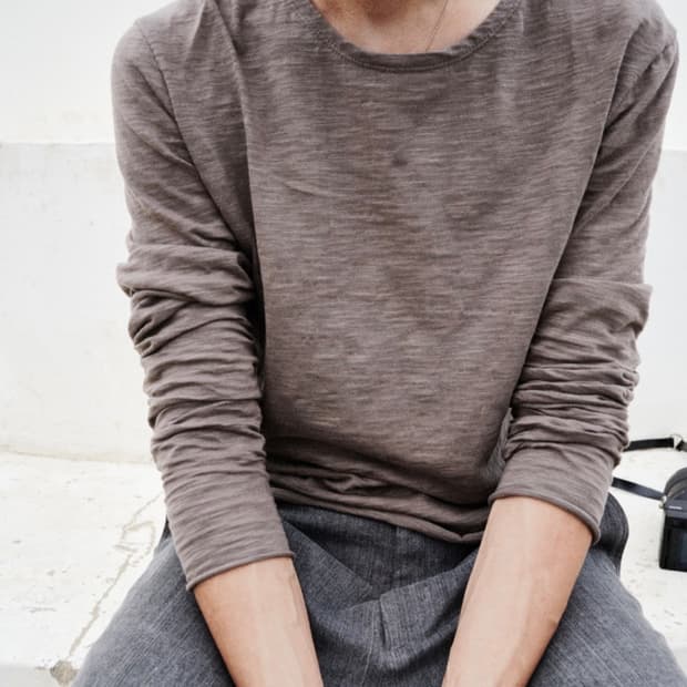 모노프리베 Textured Roll Long Sleeve - Ver.2