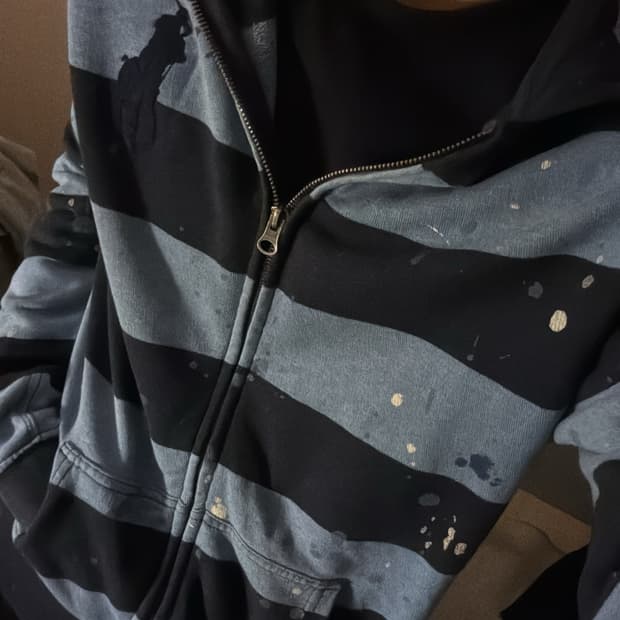 폴로 빅포니 스트라이프 페인트 포인트 후드직업