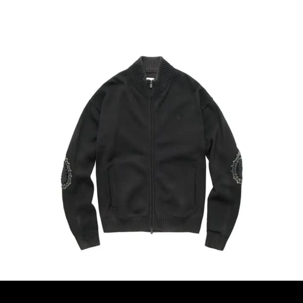 [2] 폴리테루 트랙 니트
집업차콜