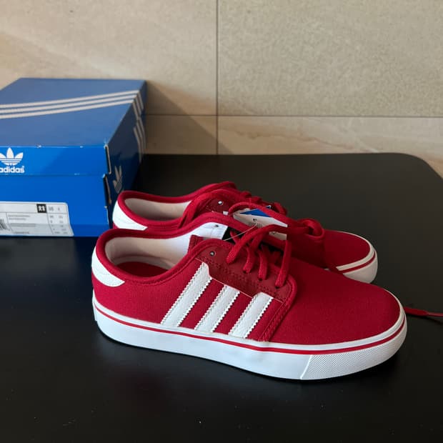 [225mm] 아디다스 실리 J (레드/화이트)