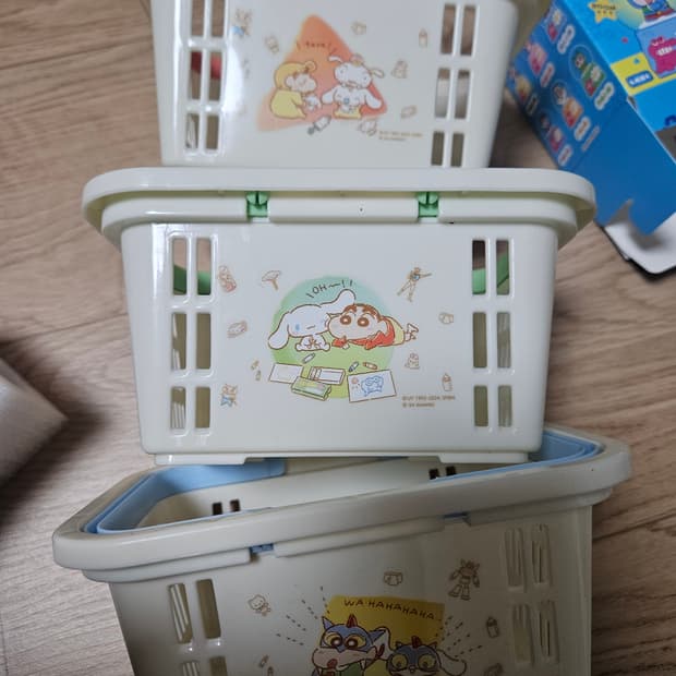 짱구+ 시나모롤&밀크 콜라보 바구니 세트