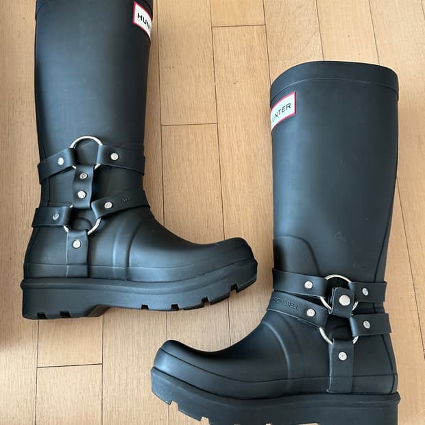 *풀박스* 헌터 x 앤더슨벨 오리지날 2.0 톨 부츠 블랙 W250