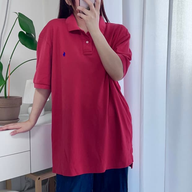 폴로 레드 / 블루포니 반팔카라티 [ XL ]