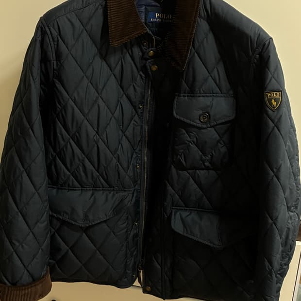 폴로 네이비 퀄팅자켓 L