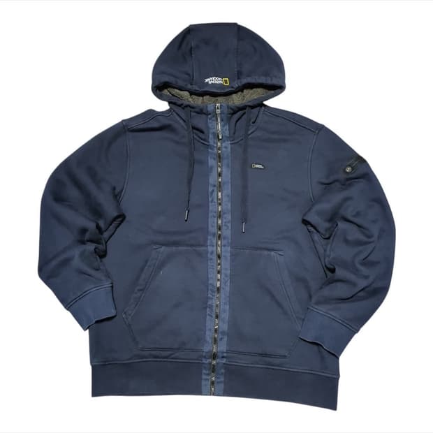  (바배) 내셔널지오그래픽 털 후드 집업