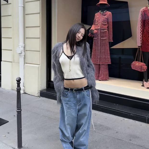 제니착용 ERA 와이드핏 데님 팬츠 S