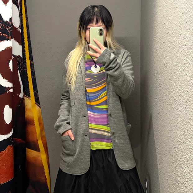 BEAMS 빔즈 포켓 가디건