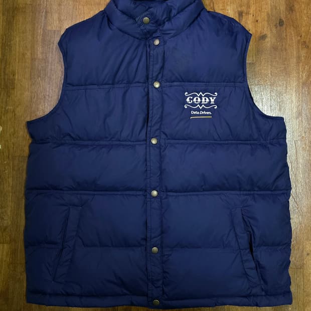 LANDS END 패딩 조끼 XL