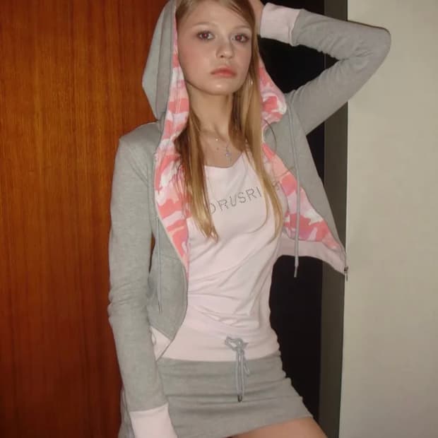 포어링 베베 카고 트레이닝 셋업 그레이