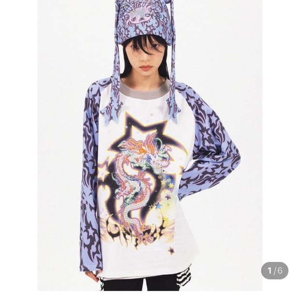 CFIERCE 드래곤 래글런 슬리브