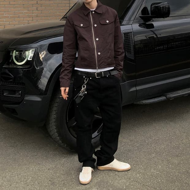 이쓔 나일론 트러커 자켓 L