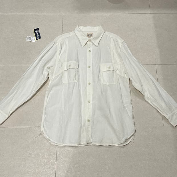 [XXL] 페로우즈 770ws 샴브레이 셔츠 화이트