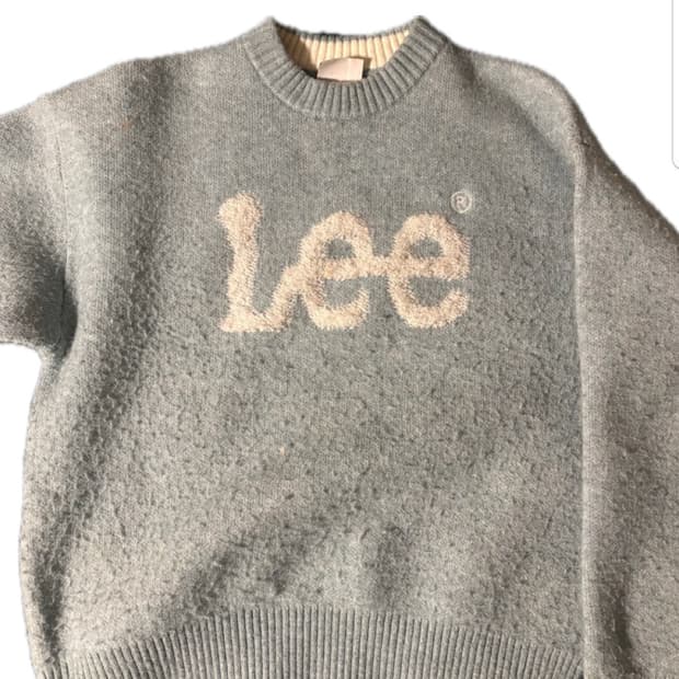Lee 릴렉스핏 하늘색 니트 M