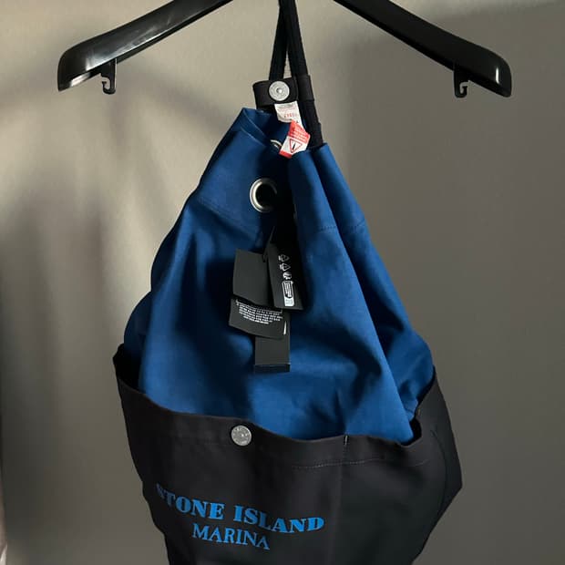 스톤아일랜드 마리나 플레이티드 더플백 24fw 새상품