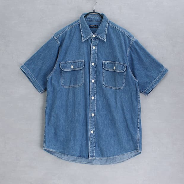90's OLD UNIQLO _ denim shirt