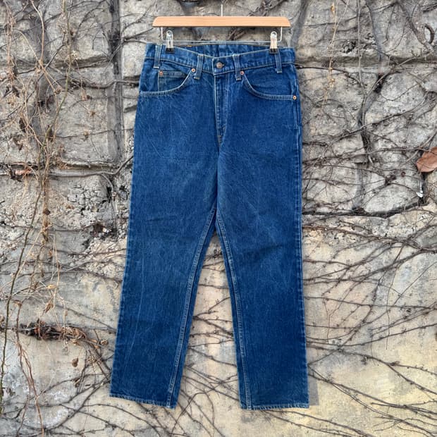 80s 리바이스 빈티지 40509 스트레이트핏 워싱 데님 팬츠