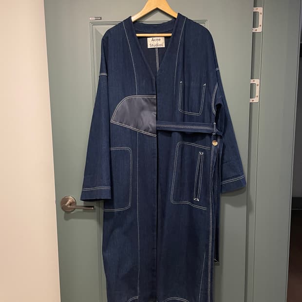 Acne Studios 데님 롱 코트