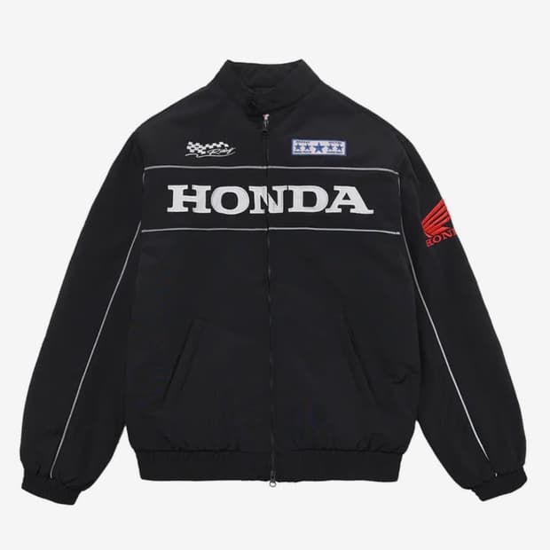 혼다 모터사이클 블루종 블랙 M