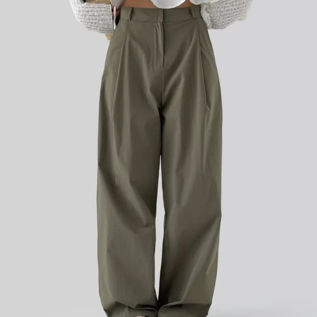 어텀 made 리프레쉬 팬츠 카키 L