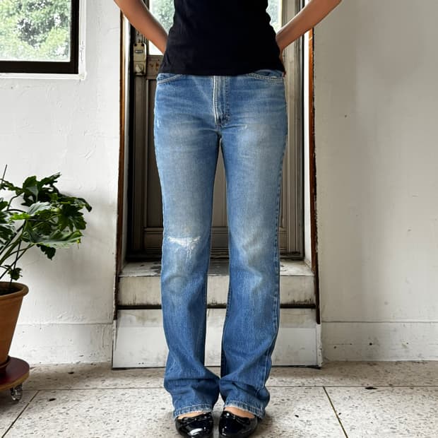 Levi’s 517 오렌지탭 컷오프 부츠컷 데님 팬츠