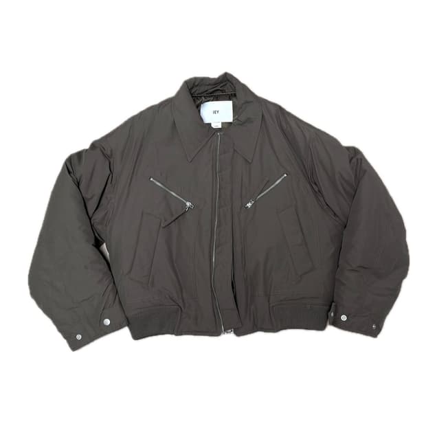 이에이 패널 패디드 점퍼 브라운