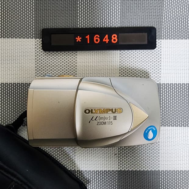 올림푸스 뮤 2 줌 115 필름카메라 파우치포함