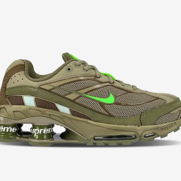 [275]나이키 샥스 라이드 2 슈프림 뉴트럴 올리브