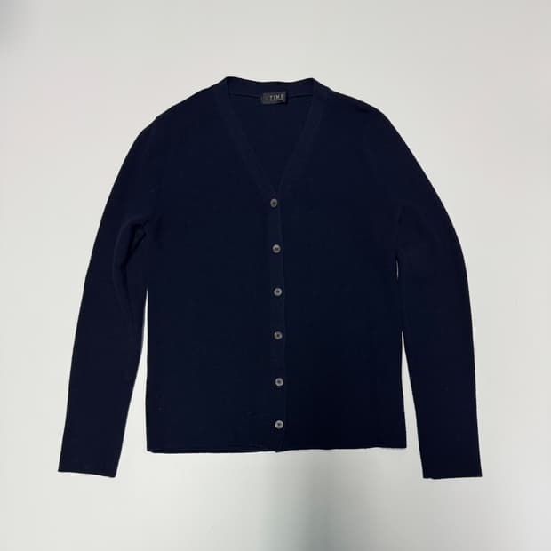 여성 타임 Time 아이엔씨 미니멀 가디건 네이비