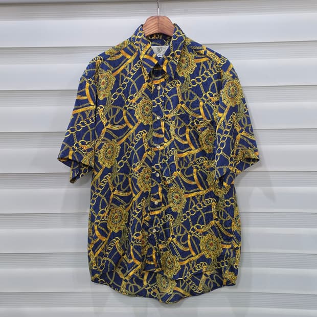 JAPAN 80-90s 빈티지 반팔셔츠- M